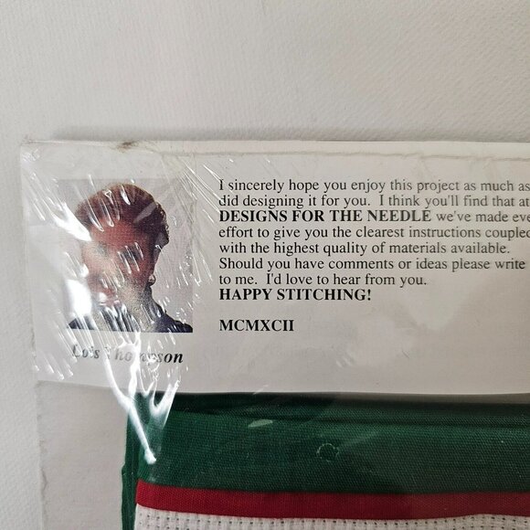 Christmas Tradition Pillow Case Cross Stitch Kit 1992 Vintage By Lois Thompson - Picture 5 of 7